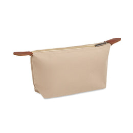 RPET toilettas met PU-detail, Beige - 192961