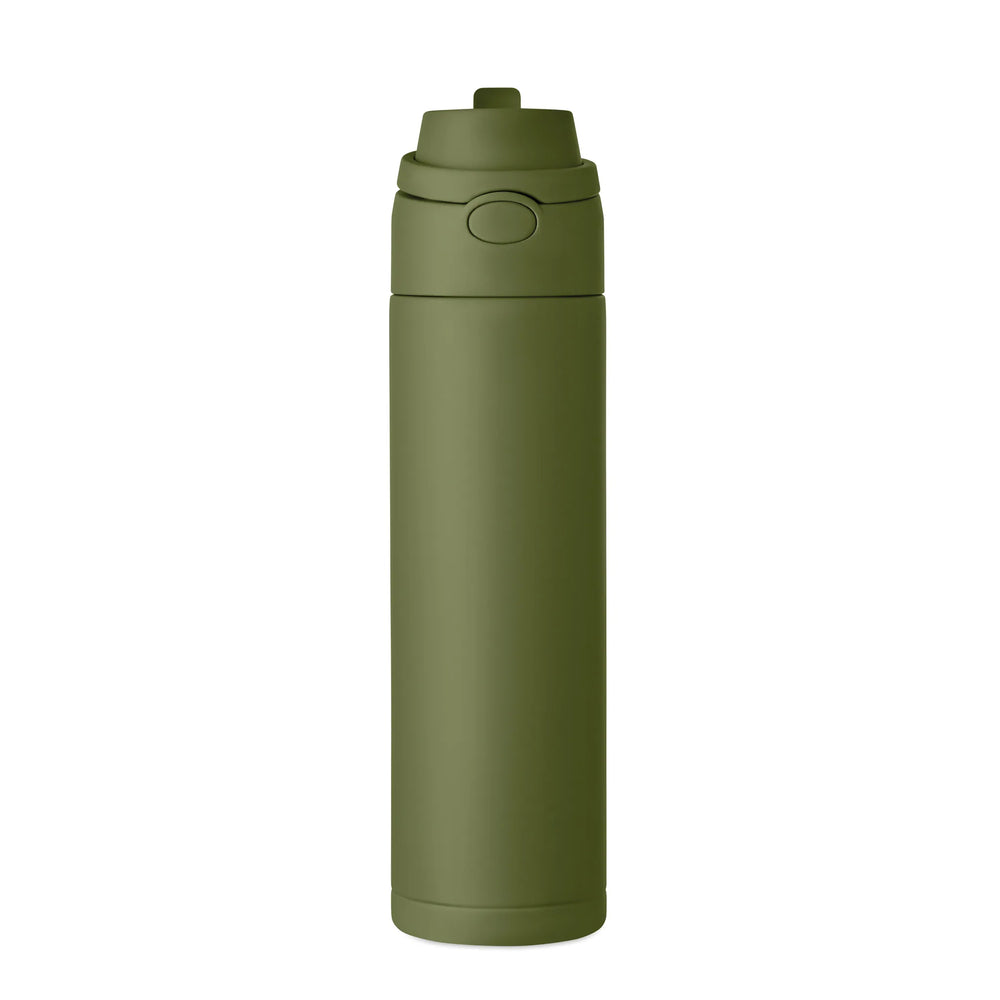 gerecyclede rvs drinkfles 650ml box marine groen achterzijde 192989