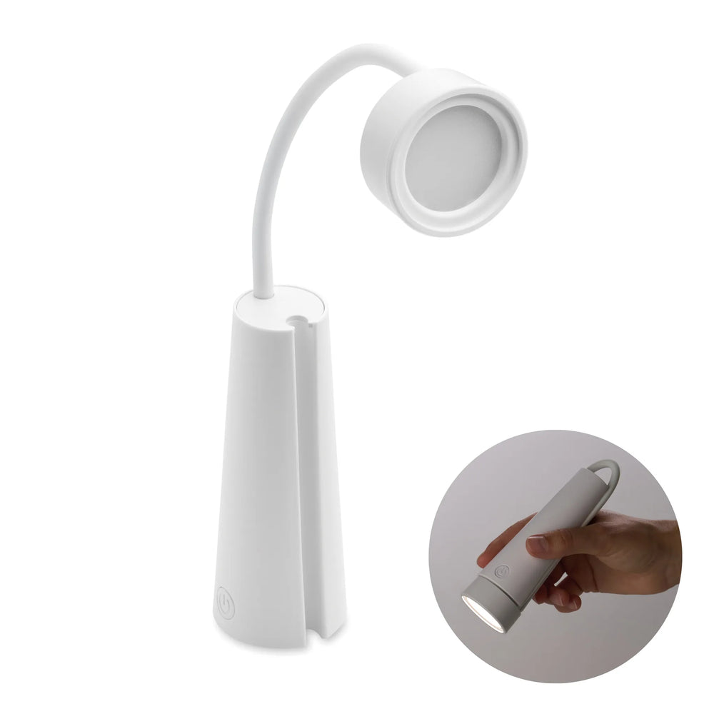 2-in-1 bureaulamp en zaklamp met magnetische voet