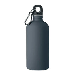 Gerecyclede RVS drinkfles 500 ml met karabijnhaak - Marineblauw