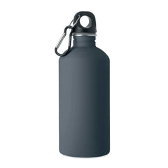 Gerecyclede RVS drinkfles 500 ml met karabijnhaak - Marineblauw