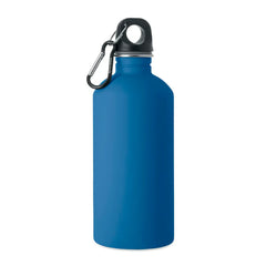 Gerecyclede RVS drinkfles 500 ml met karabijnhaak - Royalblauw