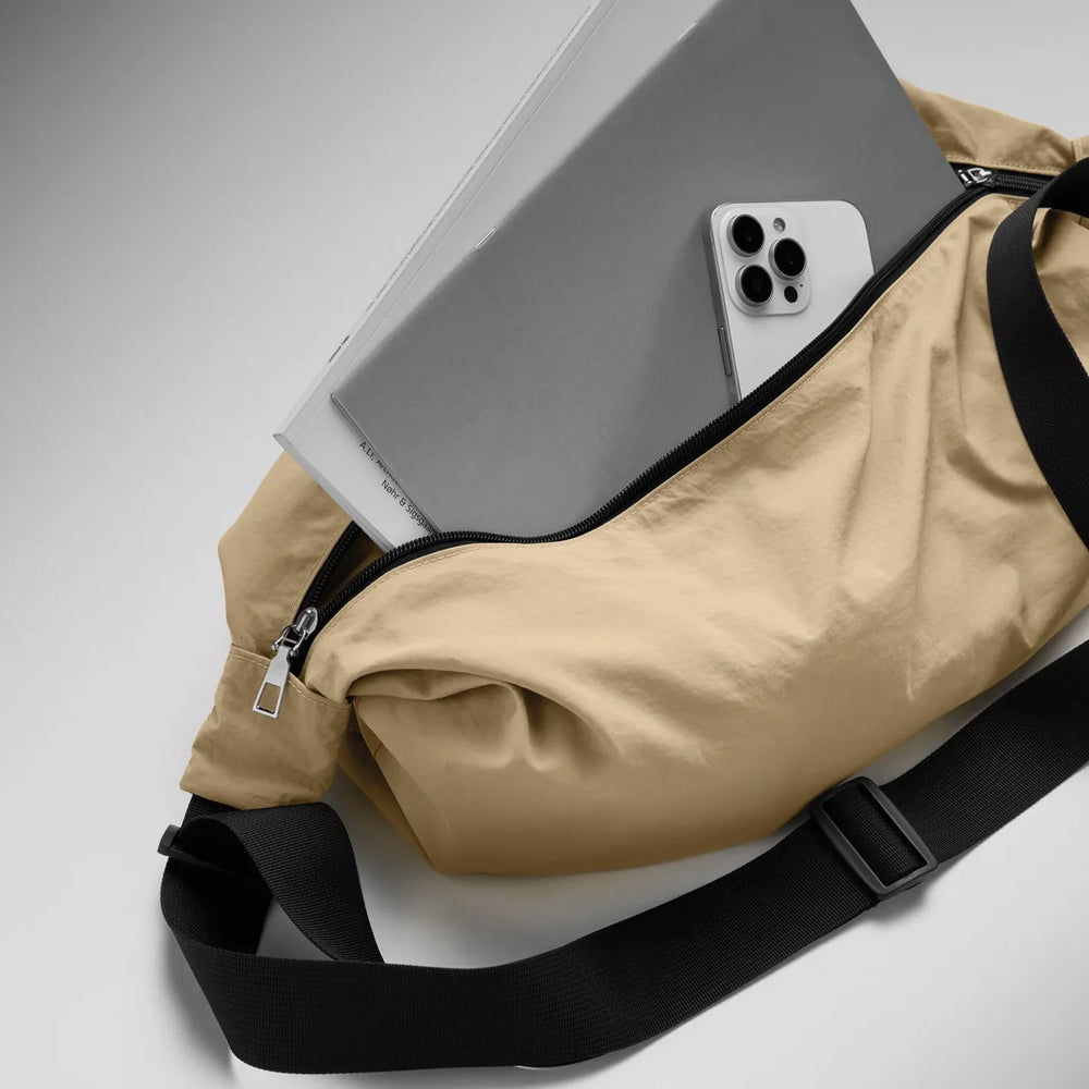 Waterafstotende crossbodytas met verstelbare schouderband - Beige