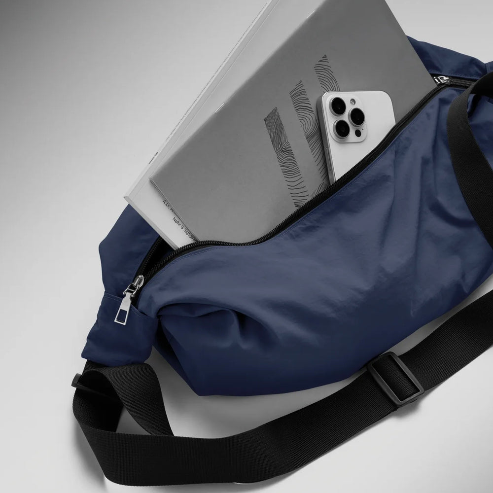Waterafstotende crossbodytas met verstelbare schouderband - Blauw