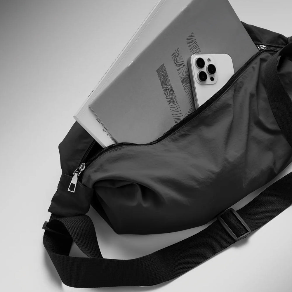 Waterafstotende crossbodytas met verstelbare schouderband - Zwart