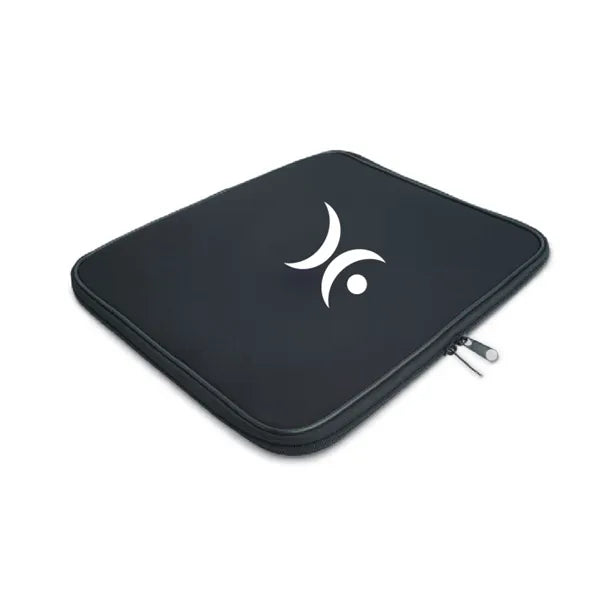 bescherm laptophoes 13 inch neopreen zwart met logo 193561