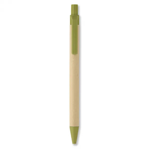 Balpen met gerecycled papier, Limegroen - 193780