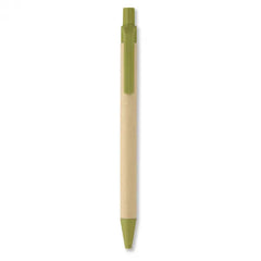 Duurzame balpen met gerecycled papier - Lime Groen