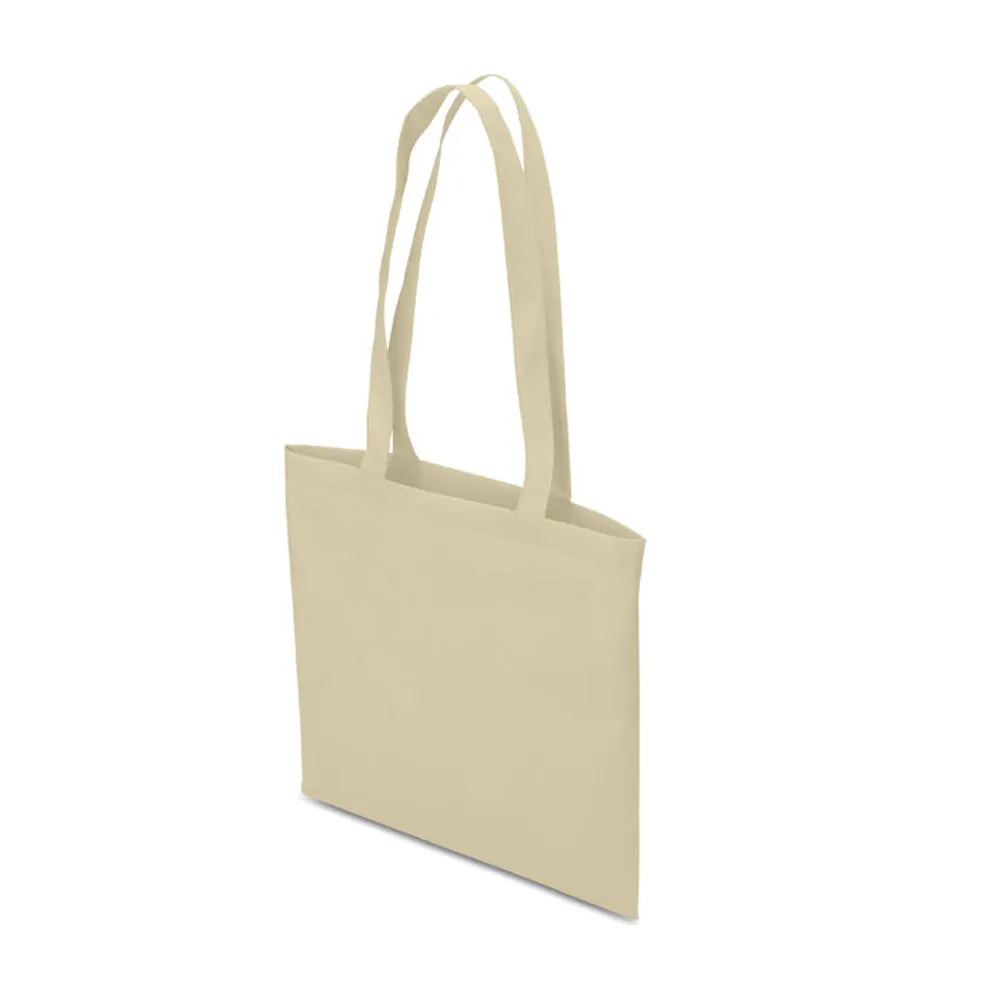 Non-woven boodschappentas met lange hengsels, Beige - 193787