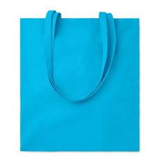 Non-woven boodschappentas met lange hengsels - Lichtblauw