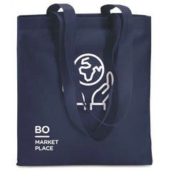 Non-woven boodschappentas met lange hengsels - Navy