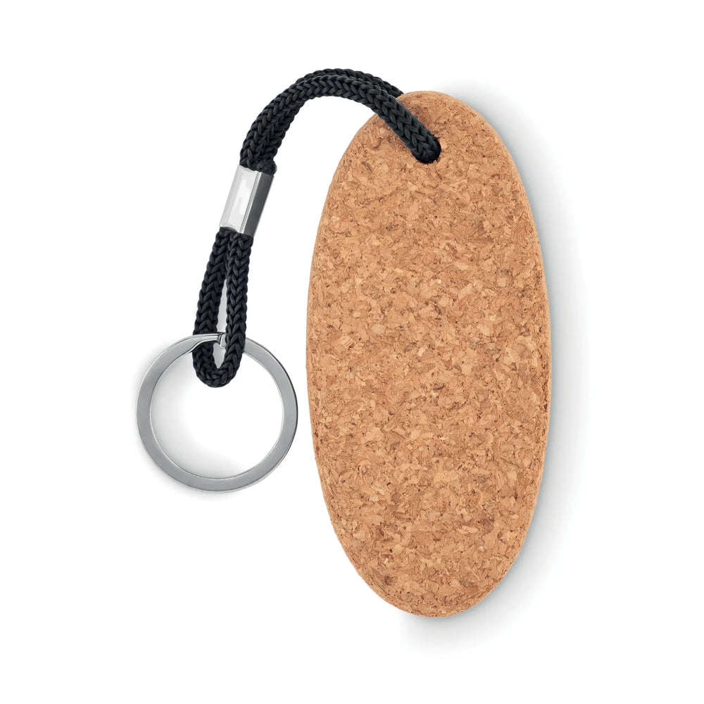 ovale kurken drijvende sleutelhanger back 196161