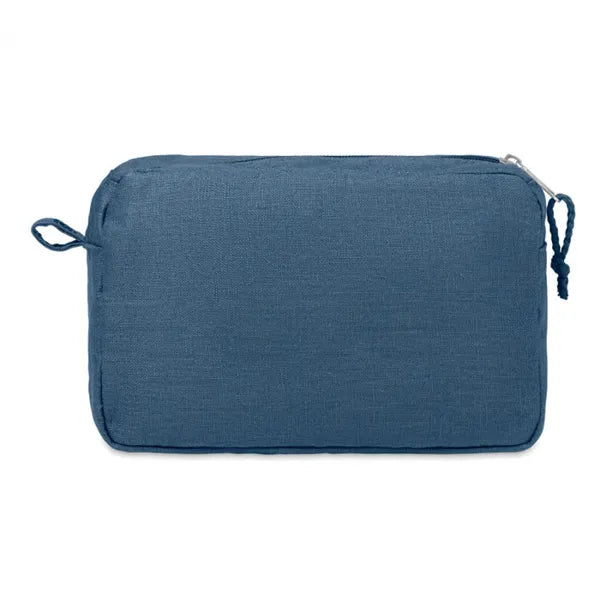 Naima toilettas van 100% hennep, Blauw - 196165