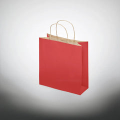 Kleine papieren geschenktas 90 g/m² - Rood