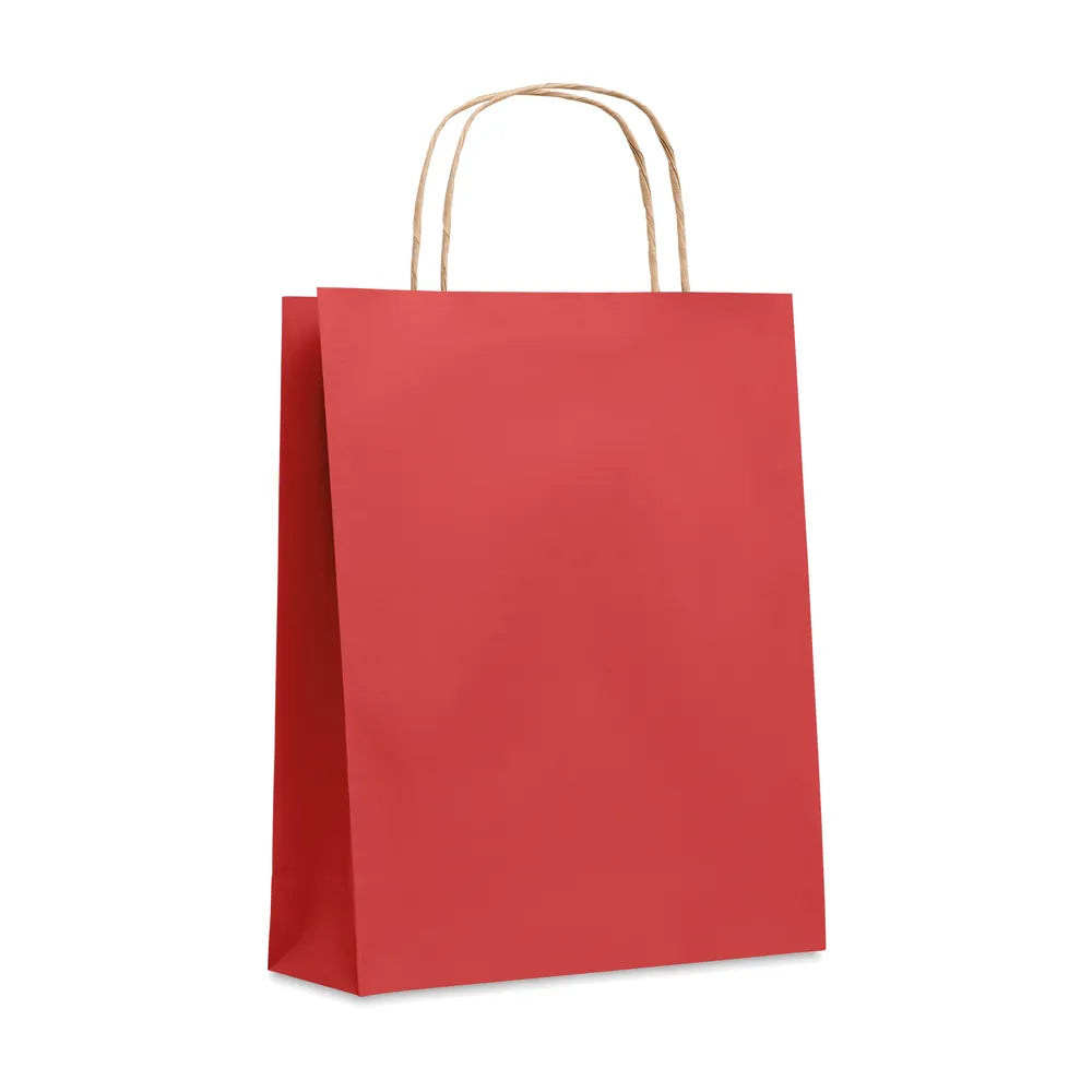 Kleine papieren geschenktas 90 g/m², Rood - 196172