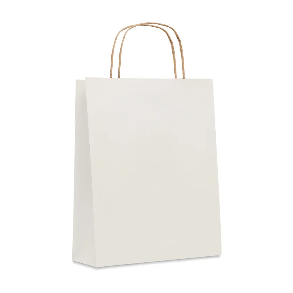 Kleine papieren geschenktas 90 g/m², Wit - 196172