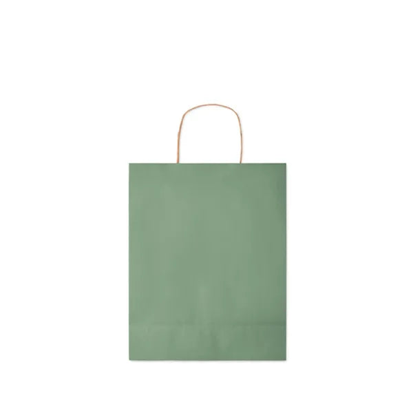 Medium papieren geschenktas 90 g/m², Groen - 196173
