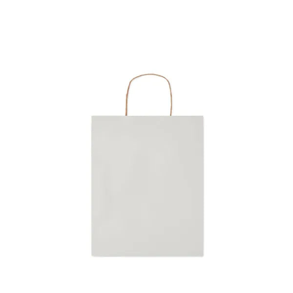 Medium papieren geschenktas 90 g/m², Wit - 196173
