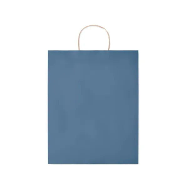 Grote papieren geschenktas 90 gr/m², Blauw - 196174