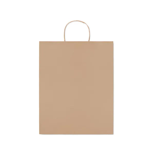 Grote papieren geschenktas 90 gr/m², Bruin - 196174