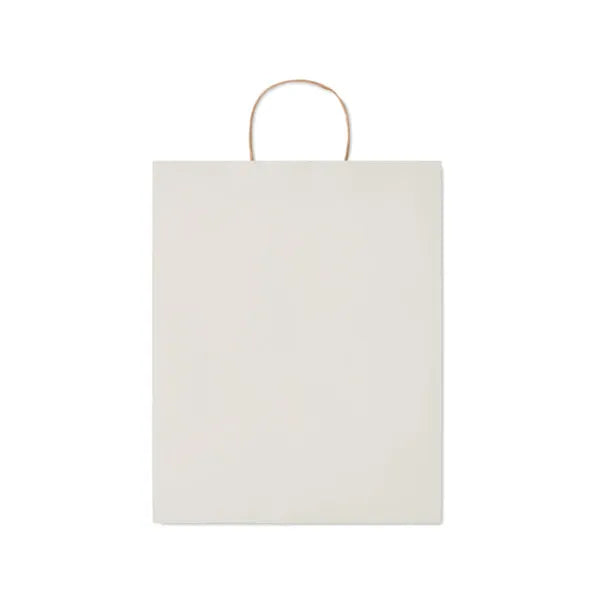Grote papieren geschenktas 90 gr/m², Wit - 196174