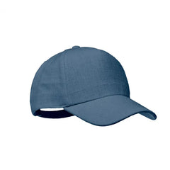 Duurzame Hennepcap met Verstelbare Messing Sluiting - Blauw
