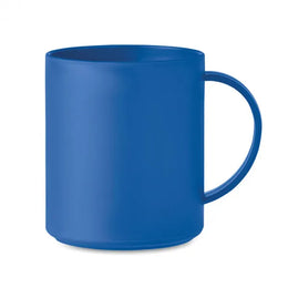 Herbruikbare mok 300 ml PP kunststof, Blauw - 196256
