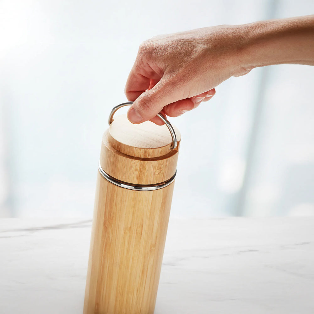 drinkfles dubbelwandig 480 ml sfeer foto met hand 196272