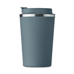 Dubbelwandige RVS Tumbler 350 ml met PP Deksel - Blauw