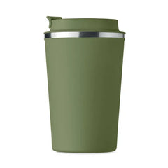 Dubbelwandige RVS Tumbler 350 ml met PP Deksel - Groen