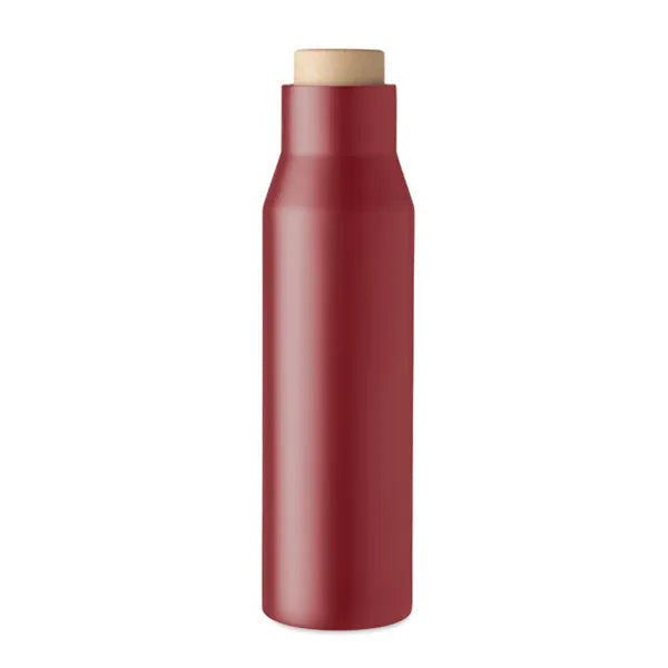 Dubbelwandige thermosfles 500 ml van RVS met vacuümisolatie, Rood - 196288
