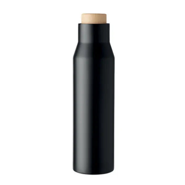 Dubbelwandige thermosfles 500 ml van RVS met vacuümisolatie, Zwart - 196288
