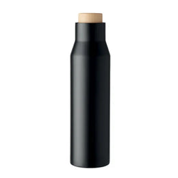 Dubbelwandige thermosfles 500 ml van RVS met vacuümisolatie, Zwart - 196288