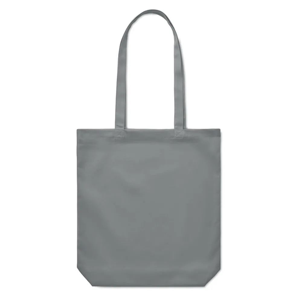 Canvas boodschappentas met lange hengsels, Grijs - 196442