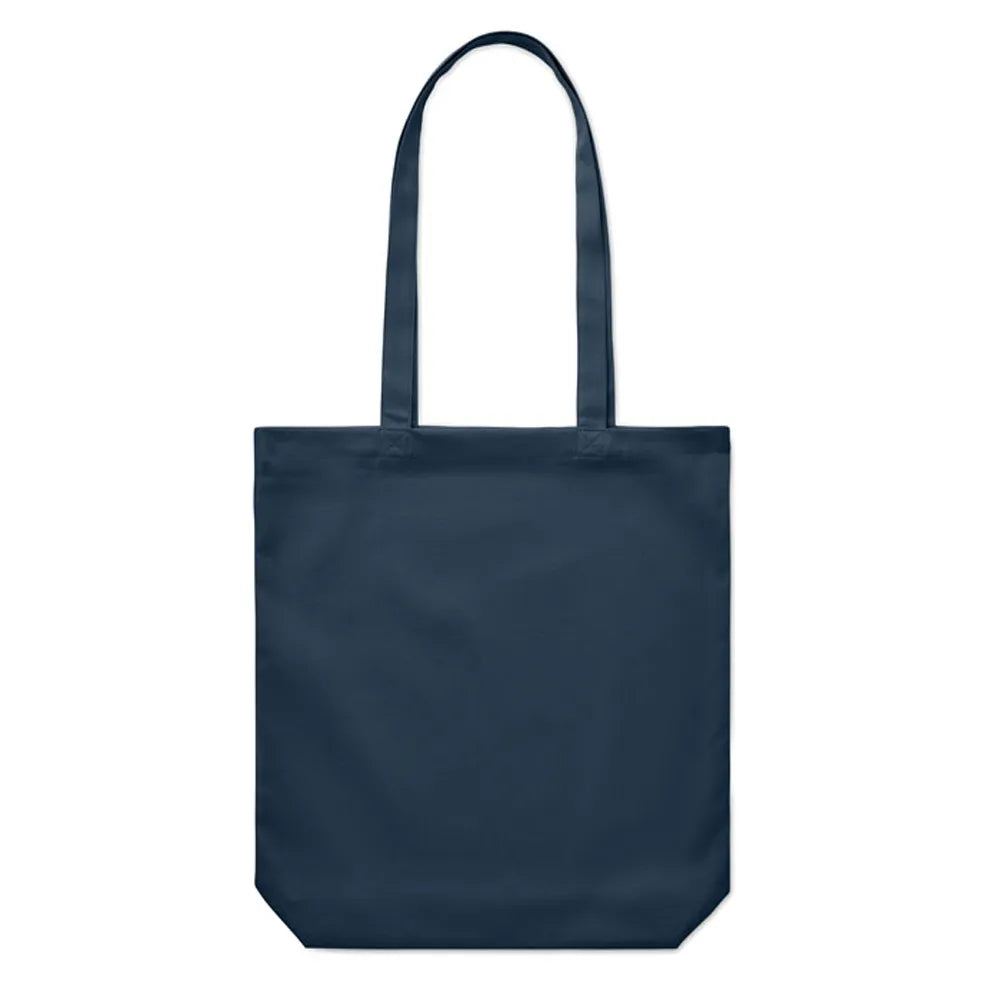 Canvas boodschappentas met lange hengsels, Marineblauw - 196442