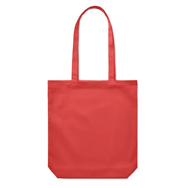 Canvas boodschappentas met lange hengsels, Rood - 196442