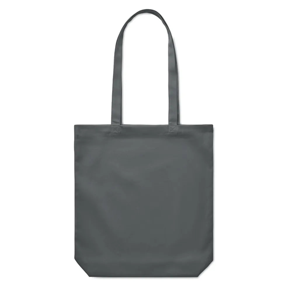 Canvas boodschappentas met lange hengsels, Steengrijs - 196442