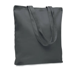 Canvas Boodschappentas met Lange Hengsels | Steengrijs