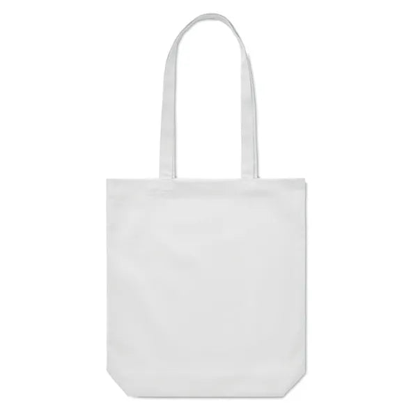 Canvas boodschappentas met lange hengsels, Wit - 196442