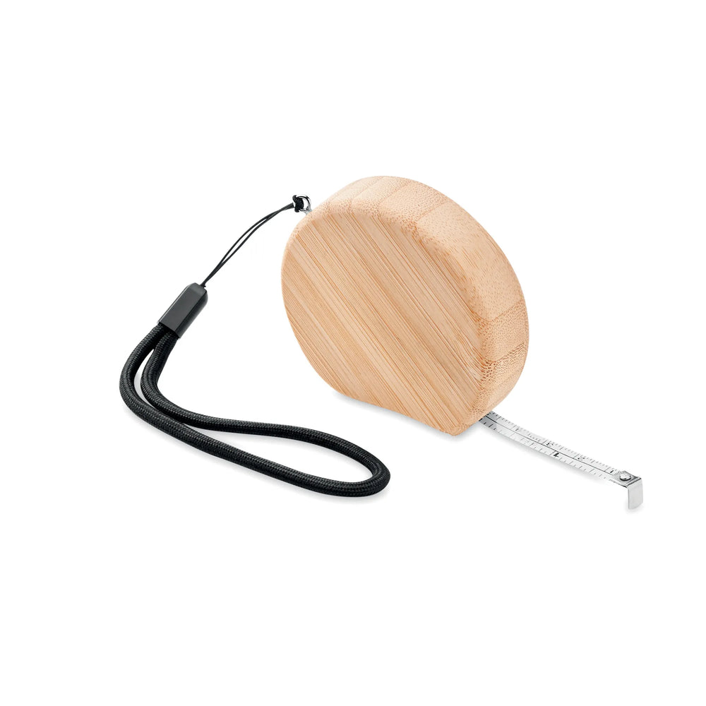 Bamboe meetlint 2 meter met polsbandje, Bruin - 196520