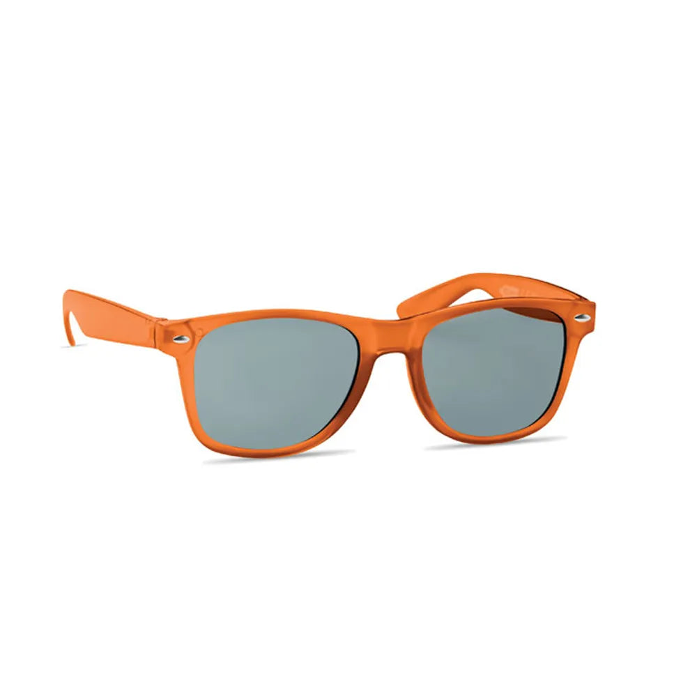 zonnebril met rpet montuur en uv400 bescherming bedrukken oranje 196531