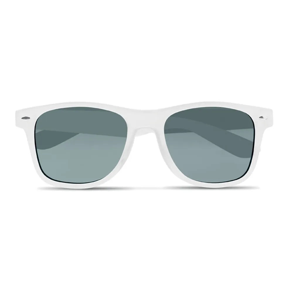 zonnebril met rpet montuur en uv400 bescherming bedrukken wit voorzijde 196531