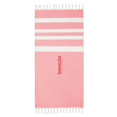 Hammam of Strandlaken van Gerecycleerde Stoffen – 75x150 cm - Rood