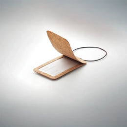 Kurken bagagelabel sfeerbeeld, Beige - 196556