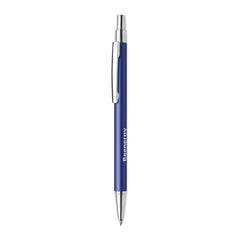 Gerecyclede aluminium balpen met drukknop - Royalblue