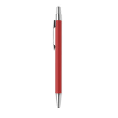 Gerecyclede aluminium balpen met drukknop - Rood
