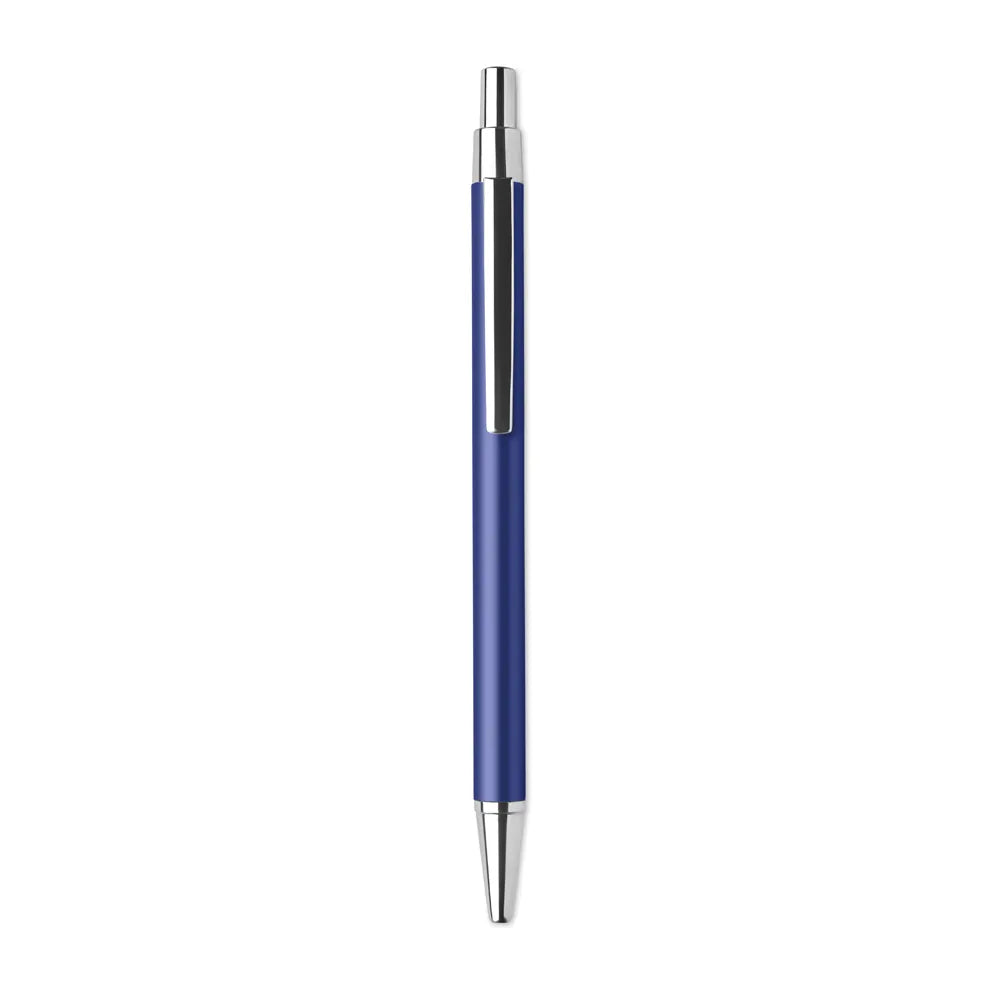 gerecyclede aluminium balpen met drukknop royal blue 196560