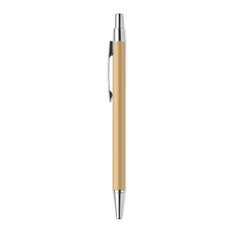 Gerecyclede aluminium balpen met drukknop - Gold