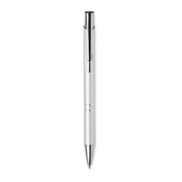 gerecyclede aluminium balpen met drukknop zilver 196561