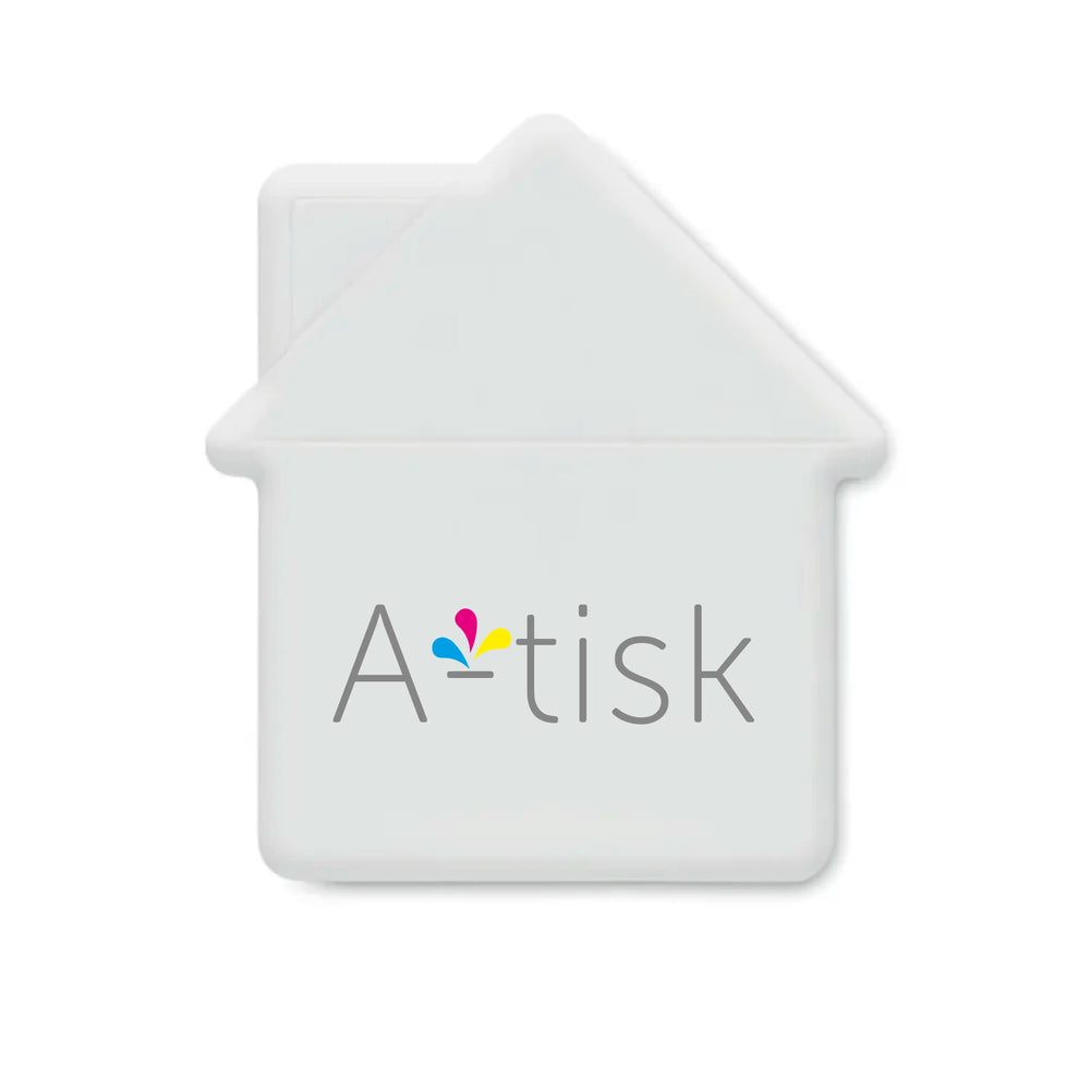 Huisvormige pepermuntdispenser, compact en bedrukbaar promotieartikel – artikelnummer 196636
